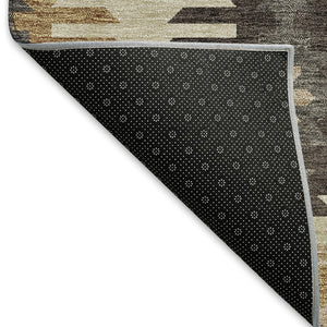 HomeRoots 5' X 8' Beige Copper Gold Southwestern Area Rug - Stylish, Washable, UV-Protected & Kid-Friendly! 677599