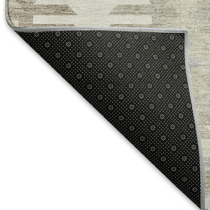 HomeRoots 8' X 10' Southwestern Washable Area Rug in Warm Ivory, Beige & Gray - UV Protected & Durable Design 677631
