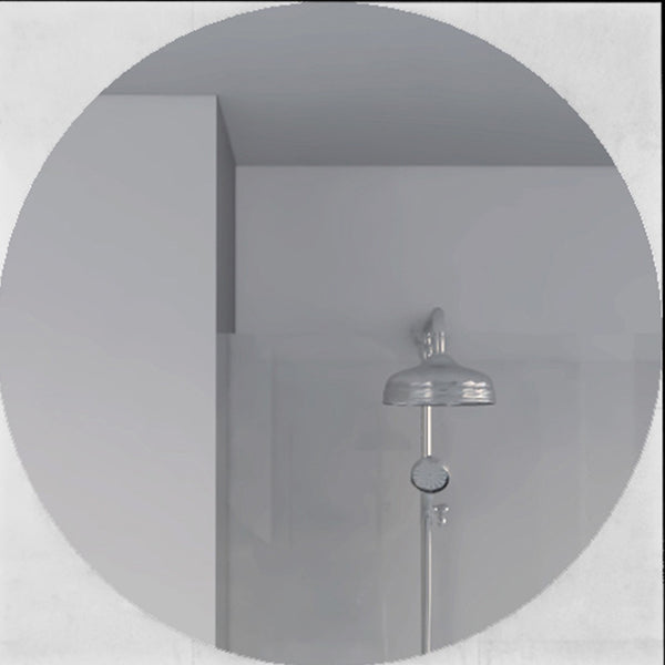 English Elm Merrimac Square Sandblasted Border Bathroom Mirror 24" Clear Wall-Mounted with Easy Install Kit and Space-Saving Design B062103260