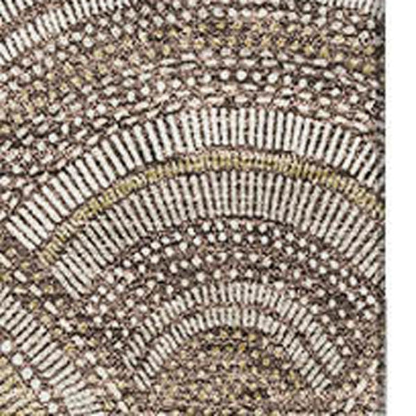 HomeRoots 9' X 12' Stylish Brown Beige Taupe Geometric Washable Area Rug with UV Protection for Homes 677680