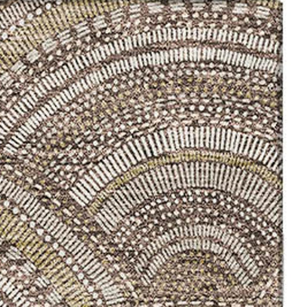 HomeRoots 10' X 14' Stylish Brown Beige Taupe Geometric Area Rug – Washable, Stain-Resistant & UV Protected! 677681