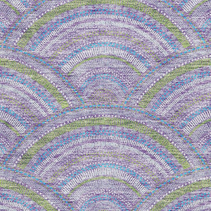 HomeRoots 8' X 10' Stylish Lavender Olive Green Ivory Geometric Area Rug – Washable, UV Protected for Homes 677691