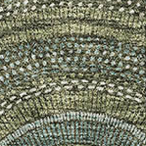 HomeRoots 9' X 12' Olive Green and Silver Geometric Area Rug - Washable, UV Protected for High-Traffic Spaces 677704