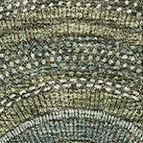 HomeRoots 9' X 12' Olive Green and Silver Geometric Area Rug - Washable, UV Protected for High-Traffic Spaces 677704