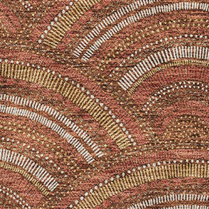 HomeRoots 9' X 12' Geometric Washable Area Rug in Rust, Gold & Ivory - UV Protected, Durable & Stylish Design! 677710
