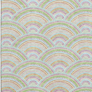 HomeRoots 8' X 10' Vibrant Pearl Orange & Green Geometric Area Rug - Washable, UV-Protected, Perfect for Homes 677715