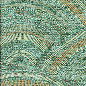 HomeRoots 9' X 12' Sage & Peach Geometric Area Rug – Stylish, Washable, UV-Protected for High-Traffic Spaces 677722