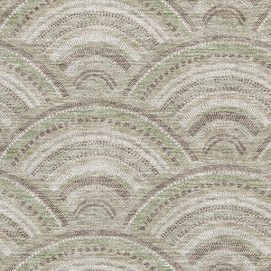 HomeRoots 8' X 10' Taupe And Ivory Geometric Area Rug - Washable, UV Protected, Ideal for Families & Pets 677727