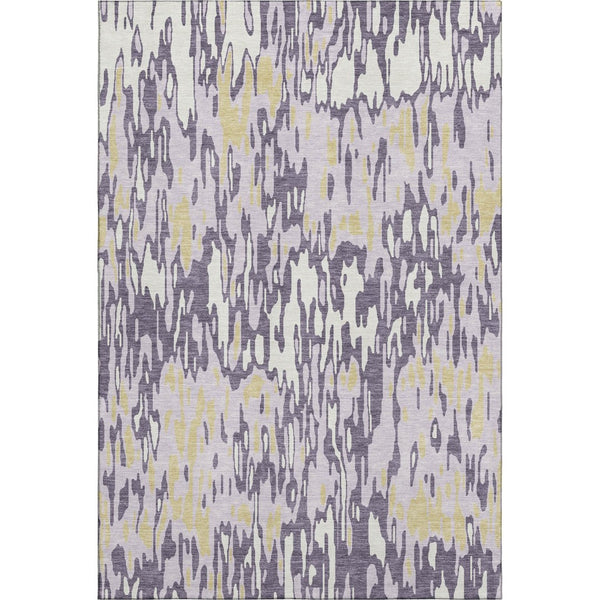 HomeRoots 9' X 12' Vibrant Lime Green & Ivory Striped Area Rug - UV Protected, Stain Resistant, Durable Design 677830