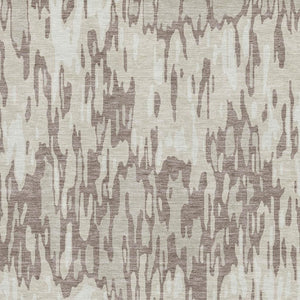 HomeRoots 5' Beige and Taupe Striped Area Rug - Washable, UV-Protected, Durable for High-Traffic Spaces! 677833