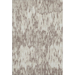 HomeRoots 8' X 10' Beige And Taupe Striped Area Rug – Washable, UV-Protected, Durable for Family-Friendly Spaces 677835
