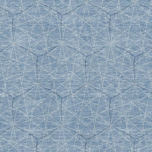HomeRoots 10' X 14' Denim Blue & Ivory Washable Area Rug - Durable, Stain Resistant with UV Protection! 677861