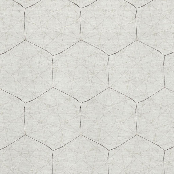 HomeRoots 5' X 8' Ivory And Brown Geometric Washable Area Rug - Stylish, Durable, UV-Protected for Any Space 677881