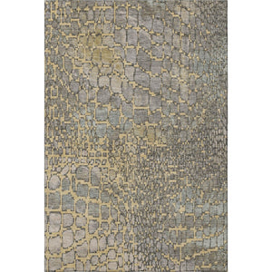 HomeRoots 8' X 10' Gold, Gray & Silver Abstract Geometric Area Rug – Washable, UV Protected, Stylish & Durable! 677931