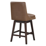 OSP Home Furnishings Allingham 26" Swivel Stool Molasses / Dk Walnut