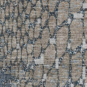 HomeRoots 8' X 10' Stylish Silver Gray & Beige Abstract Geometric Area Rug with Washable UV Protection & Comfort 677967