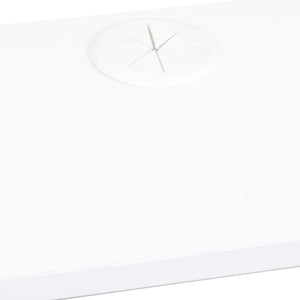 English Elm 65.35in Wall Mounted Floating TV Stand with 20 Color LEDs, Charging Station & Spacious Cable Management for Modern Entertainment White W331P242457