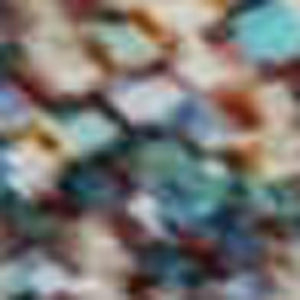 HomeRoots 8' X 10' Abstract Area Rug in Navy, Teal & Orange – Washable, UV Protected, Modern Style for Homes 678015