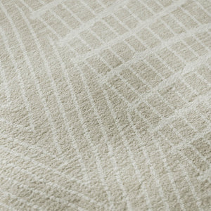 HomeRoots 8' X 10' Beige and Ivory Geometric Washable Area Rug - UV Protected, Durable, Stylish for Homes 678033