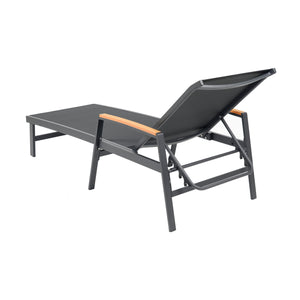 English Elm Christopher Knight Home® - Oxton Chaise Lounge - Stylish Outdoor Relaxation With Adjustable Recline & Durable Mesh Comfort N775P210702B