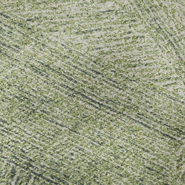 HomeRoots 8' X 10' Artichoke Green & Beige Abstract Area Rug - Durable, Washable, UV Protected for High-Traffic Homes 678117