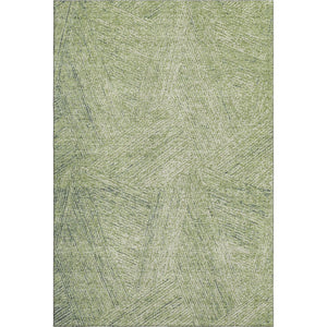 HomeRoots 10' X 14' Washable Artichoke Green & Beige Abstract Area Rug – UV Protected, Durable & Stylish Design 678119