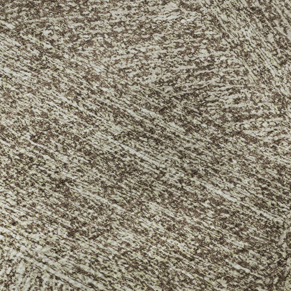 HomeRoots 8' X 10' Chocolate & Beige Abstract Washable Area Rug with UV Protection for Modern Home Decor 678129