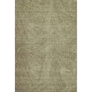 HomeRoots 5' X 8' Green and Beige Abstract Area Rug – Durable, Washable, UV-Protected for Busy Homes & Pets 678145