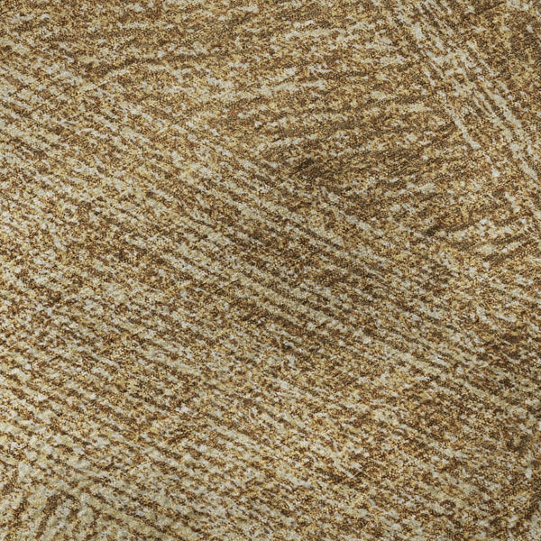 HomeRoots 9' X 12' Gold And Beige Abstract Washable Area Rug - Elegant, Durable, UV-Protected for Active Homes 678154