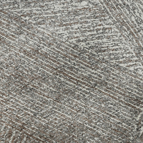 HomeRoots 9' X 12' Gray and Silver Abstract Area Rug - Stylish, Washable, UV-Protected, Perfect for High-Traffic Homes 678160