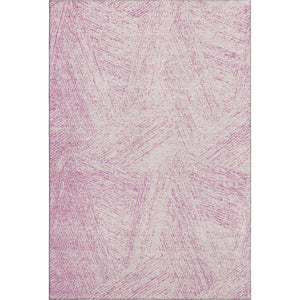 HomeRoots 10' X 14' Pink and Ivory Abstract Washable Area Rug - Soft, Durable, UV-Protected for Modern Spaces 678179