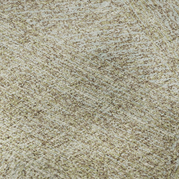 HomeRoots 8' Beige and Ivory Abstract Round Rug - Washable, UV Protected, Perfect for Modern Homes & Families 678182