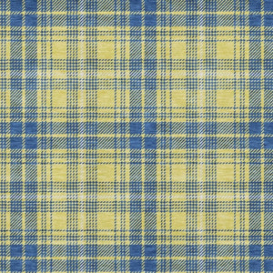 HomeRoots 10' X 14' Stylish Yellow, Ivory & Blue Plaid Washable Area Rug with UV Protection for Easy Care 678269