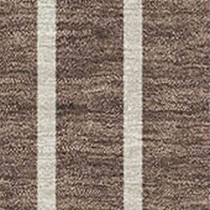 HomeRoots 8' X 10' Washable Brown Ivory Gold Striped Area Rug with UV Protection for Stylish Living Spaces 678279