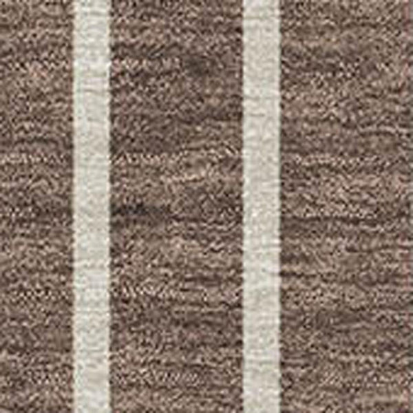 HomeRoots 8' X 10' Washable Brown Ivory Gold Striped Area Rug with UV Protection for Stylish Living Spaces 678279