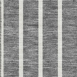 HomeRoots 10' X 14' Gray Ivory Silver Striped Washable Area Rug – Stylish, Durable, UV Protected, Easy Care! 678293