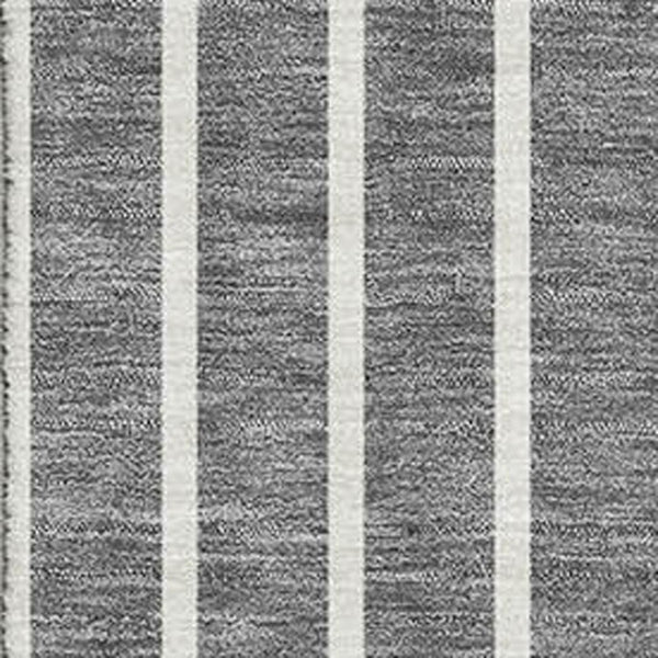 HomeRoots 10' X 14' Gray Ivory Silver Striped Washable Area Rug – Stylish, Durable, UV Protected, Easy Care! 678293