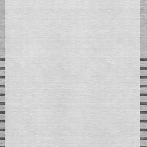 HomeRoots 5' X 8' Gray Silver Charcoal Striped Washable Area Rug - Durable, Stain Resistant, UV Protected Style 678349
