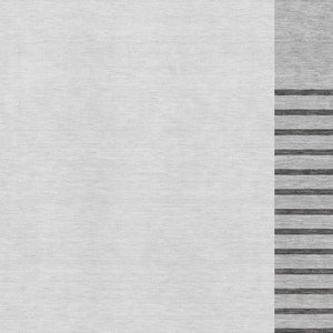 HomeRoots 10' Washable Gray Silver Charcoal Striped Area Rug with UV Protection - Perfect for Large Spaces! 678353