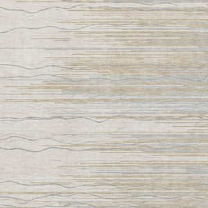 HomeRoots 5' X 8' Linen Beige & Ivory Striped Washable Area Rug - Stain Resistant, UV Protected & Soft Touch! 678385