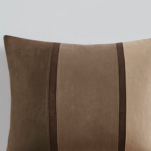 HomeRoots Set of Seven Brown King Comforter & Sham Ensemble - Mid-Century Style, Soft, Breathable Durability 678443