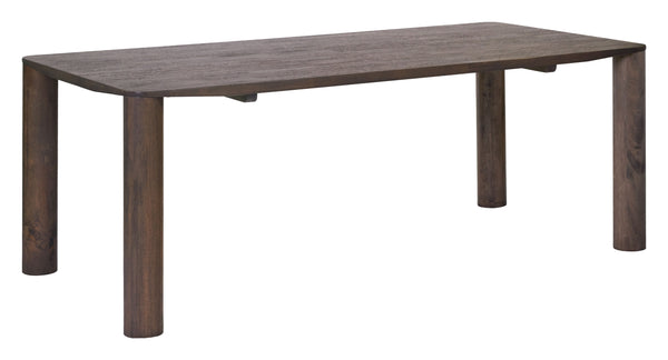 Zuo Modern Eazy Dining Table - Timeless Elegance With Durable Rubber Wood Frame For Modern Dining Spaces Brown Rubberwood 110393-zuo-modern