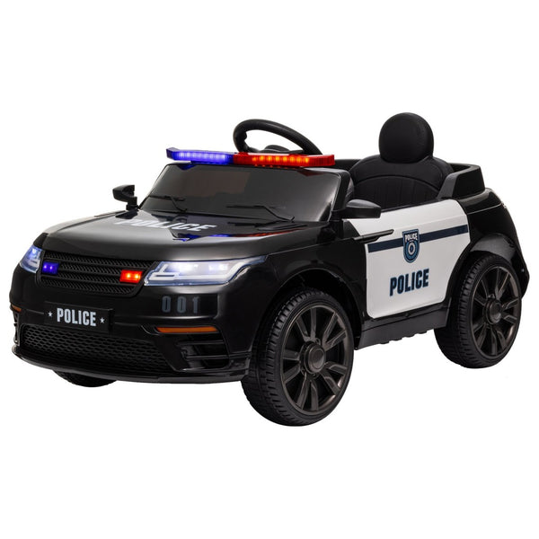 English Elm Qaba 12v Kids Police Ride on Car with Dual Motors Spring Suspension Parent Remote W2225P249904