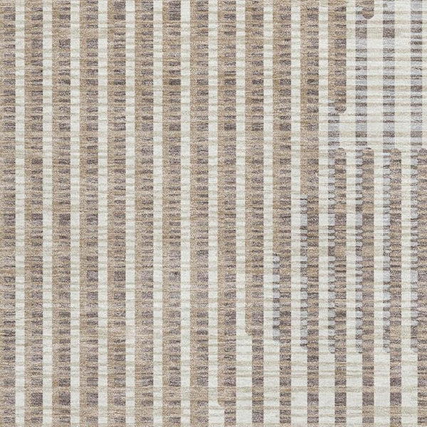 HomeRoots 10' X 14' Contemporary Beige & Taupe Geometric Area Rug – Washable, Stain Resistant, UV Protected 678766