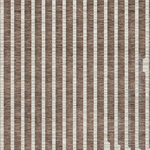 HomeRoots 8' X 10' Geometric Washable Area Rug in Brown & Ivory - UV Protected, Durable & Easy Care Design 678770