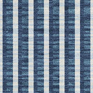 HomeRoots 5' X 8' Blue And Ivory Geometric Area Rug - Durable, Washable, UV-Protected for Indoor & Outdoor Use 678774