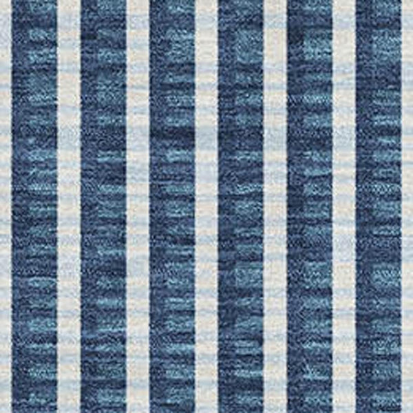 HomeRoots 5' X 8' Blue And Ivory Geometric Area Rug - Durable, Washable, UV-Protected for Indoor & Outdoor Use 678774