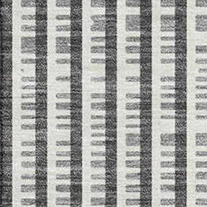 HomeRoots 5' X 8' Modern Charcoal Ivory Gray Geometric Area Rug - Washable, UV-Protected & Stain-Resistant! 678780