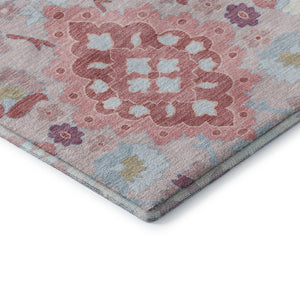 HomeRoots 9' X 12' Blush Purple & Ivory Oriental Area Rug - Durable, Washable, Stain-Resistant, UV Protected 678831