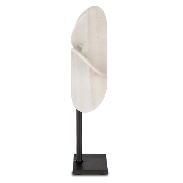 Helice Marble Ring - Stunning Handcrafted Sculpture with Dynamic Propeller Shape for Elegant Spaces